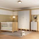 Quarto de Bebê Completo com Berço Americano 3 em 1 para Colchão 130x70cm Dengo Multimóveis MP4588