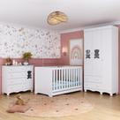 Quarto de Bebê Completo com Berço Americano 3 em 1 Ternura Multimóveis MP4655
