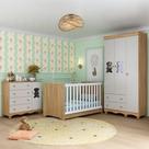 Quarto de Bebê Completo com Berço Americano 3 em 1 Ternura Multimóveis MP4655 Quarto de Bebê Completo com Berço Americano 3 em 1 Ternura Multimóveis MP4655