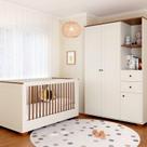 Quarto de Bebê Completo com Berço com Colchão e Guarda-roupa Baby Ananda Casatema Madeiraoriginals
