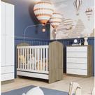 Quarto de Bebê Completo Cômoda 5 Gavetas com Berço 3 em 1 Abracadabra Espresso Móveis Quarto de Bebê Completo Cômoda 5 Gavetas com Berço 3 em 1 Abracadabra Espresso Móveis