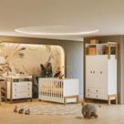 Quarto de Bebê Completo Fantasia Branco Qmovi