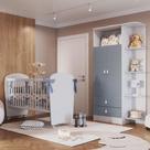 Quarto de Bebê Completo Guarda Roupa e Berço Corijinha Percasa