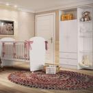 Quarto de Bebê Completo Guarda Roupa e Berço Corijinha Percasa