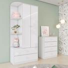 Quarto de Bebê Completo Labirinto 2 Portas 6 Gavetas Branco - Henn