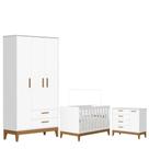 Quarto De Bebê Flip E Cômoda Sapateira Branco Acetinado - Reller Quarto De Bebê Flip E Cômoda Sapateira Branco Acetinado - Reller