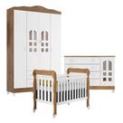 Quarto De Bebê New Selena 4 Portas Com Berço Lila E Cômoda Gran Selena Branco Acetinado Amadeirado Carolina Móveis Quarto De Bebê New Selena 4 Portas Com Berço Lila E Cômoda Gran Selena Branco Acetinado Amadeirado Carolina Móveis
