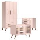 Quarto de Bebê Q Encanto Retrô Rosa - Qmovi