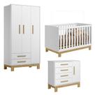 Quarto de Bebê Q Encanto Slim Branco Acetinado Qmovi