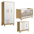 Quarto de Bebê Q Encanto Slim Freijó TOQ Branco Acetinado Qmovi