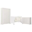 Quarto de Bebê Zaki e Berço Americano Evolution 4 em 1 Branco Acetinado - Reller Quarto de Bebê Zaki e Berço Americano Evolution 4 em 1 Branco Acetinado - Reller