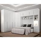 Quarto De Casal Modulado 11 Portas Orion Ambiente Branco - Leifer Móveis Quarto De Casal Modulado 11 Portas Orion Ambiente Branco - Leifer Móveis