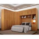 Quarto de Casal Modulado 11 Portas Orion Ambiente Cinamomo - Leifer Móveis