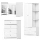 Quarto Infantil 3 Pecas Berco Grade Fixa Labirinto Henn