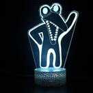 Quarto infantil 3D Night Light Cartoon Friends Owl Magic Society Quarto infantil 3D Night Light Cartoon Friends Owl Magic Society