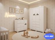 Quarto Infantil Bebê Nuvem Cômoda E Guarda Roupa Branco _ Phoenix Baby