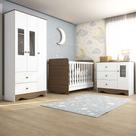 Quarto Infantil Ben Flex 4 PT 5 GV Branco e Carvalho Quarto Infantil Ben Flex 4 PT 5 GV Branco e Carvalho