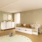 Quarto Infantil Cama de Solteiro 3 em 1 e Cômoda 10 Gavetas em Mdf Premium Helena e Alice Quarto Infantil Cama de Solteiro 3 em 1 e Cômoda 10 Gavetas em Mdf Premium Helena e Alice