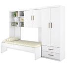 Quarto Infantil Chiara Completo com Cama de Solteiro, Cama Auxiliar