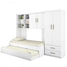 Quarto Infantil Chiara Completo com Cama de Solteiro, Cama Auxiliar