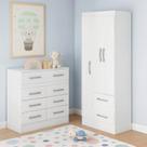 Quarto Infantil com Cômoda 8 Gavetas e Guarda-roupa 3 Portas e 2 Gavetas Ninho