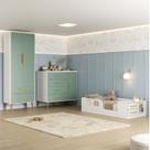 Quarto Infantil com Guarda-Roupa 2 Portas 2 Gavetas com Cômoda e Cama Magia Espresso Móveis Quarto Infantil com Guarda-Roupa 2 Portas 2 Gavetas com Cômoda e Cama Magia Espresso Móveis