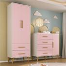 Quarto Infantil com Guarda-Roupa 2 Portas 2 Gavetas com Cômoda Magia Espresso Móveis Branco/Rosa Quarto Infantil com Guarda-Roupa 2 Portas 2 Gavetas com Cômoda Magia Espresso Móveis Branco/Rosa