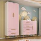Quarto Infantil com Guarda-Roupa 2 Portas 2 Gavetas com Cômoda Magia Espresso Móveis Quarto Infantil com Guarda-Roupa 2 Portas 2 Gavetas com Cômoda Magia Espresso Móveis
