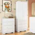 Quarto Infantil com Guarda Roupa Smim New e Cômoda Junior New 100 MDF Móveis Peroba