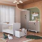 Quarto Infantil Completo 5 peças Linha Encanto Completa Móveis