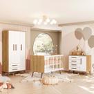 Quarto Infantil Completo Bear 4 Portas 6 Gavetas Branco/Freijo - Pnr Móveis Quarto Infantil Completo Bear 4 Portas 6 Gavetas Branco/Freijo - Pnr Móveis