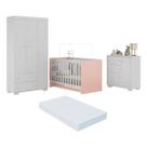 Quarto Infantil Completo com Colchão Incluso Algodão Doce Multimóveis MP4253 Quarto Infantil Completo com Colchão Incluso Algodão Doce Multimóveis MP4253