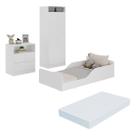 Quarto Infantil Completo Com Colchão Incluso Liz Multimóveis Branco Quarto Infantil Completo Com Colchão Incluso Liz Multimóveis Branco
