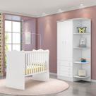 Quarto Infantil Completo Estrela 2 Portas 3 Gavetas Branco - Pnr Móveis