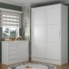 Quarto Infantil Completo Guarda-roupa 2 Portas 2 Gavetas com Cômoda Maya Espresso Móveis