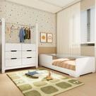 Quarto Infantil Completo Guarda-roupa Closet e Cama Solteiro Montessoriana 100% Mdf Olivia e Mark