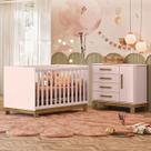 Quarto Infantil Completo Lion 1 Porta 4 Gavetas Rosa - Pnr Móveis Quarto Infantil Completo Lion 1 Porta 4 Gavetas Rosa - Pnr Móveis