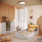 Quarto Infantil Completo Montessoriano S/Colchão com Iluminação Led CJ081 Lille Art in Móveis