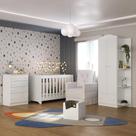 Quarto Infantil Completo + Poltrona E Puff Mp4086 Branco Quarto Infantil Completo + Poltrona E Puff Mp4086 Branco