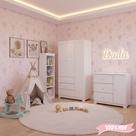 Quarto Infantil Duda Branco - 3 Portas _ Phoenix Baby