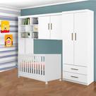 Quarto Infantil, Guarda Roupa, Módolo Aéreo, Com Berço