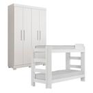 Quarto Infantil/juvenil com Beliche Flórida e Guarda Roupa 4 Portas 3 Gavetas Flórida 100% Mdf