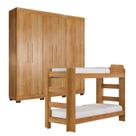 Quarto Infantil/juvenil com Beliche Flórida e Guarda Roupa 6 Portas 4 Gavetas Flórida 100% Mdf Quarto Infantil/juvenil com Beliche Flórida e Guarda Roupa 6 Portas 4 Gavetas Flórida 100% Mdf