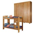 Quarto Infantil/juvenil com Beliche Vegas e Guarda Roupa 6 Portas 4 Gavetas Flórida 100% Mdf