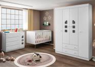Quarto Infantil Lívia Phoenix Baby com Berço Q Encanto _ Branco Quarto Infantil Lívia Phoenix Baby com Berço Q Encanto _ Branco