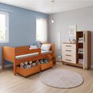 Quarto Infantil Luna Plus Nature com Cômoda Versátil Savana Off White e Estilo Moderno