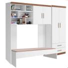 Quarto Infantil Modulado Guarda Roupa 2 Porta Cama Solteiro