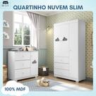 Quarto Infantil Nuvem Slim Branco - Roupeiro 3 portas _ Phoenix Baby