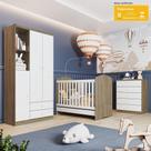 Quarto Infantil Pimpolho Casa 812 Rústico Com Branco Quarto Infantil Pimpolho Casa 812 Rústico Com Branco