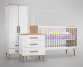 Quarto Infantil Retro Annie com Berço Bella - Móveis Canaã